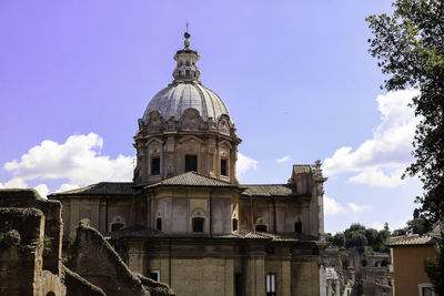 Low angle view of buildings against sky