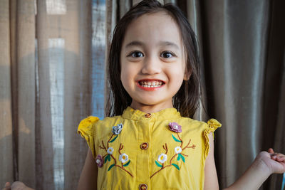 Portrait of smiling girl