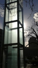 Low angle view of buildings in city