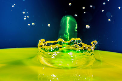 Close-up of water splashing in sea