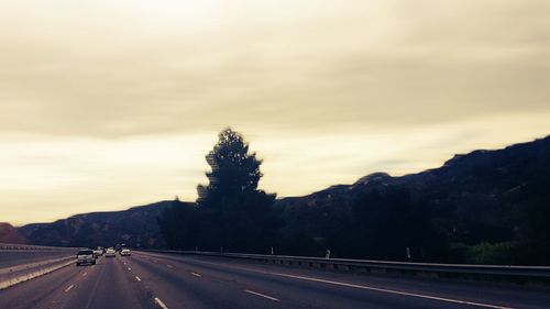 Road passing through landscape