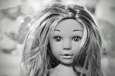 Close-up of doll