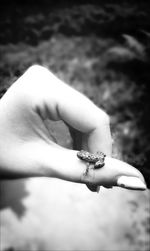 Close-up of human hand