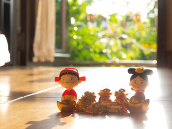 Close-up of stuffed toy on table