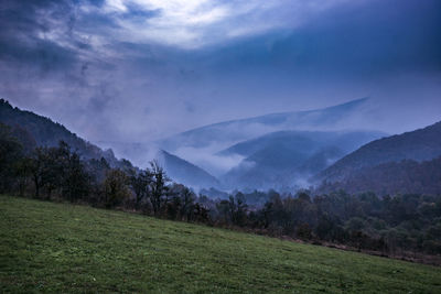 Scenic view of landscape against sky