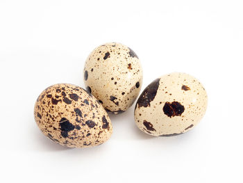 Close-up of sweet food on white background