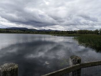 Scenic view of river against sky