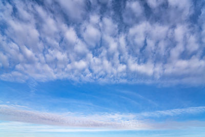 Low angle view of clouds in sky