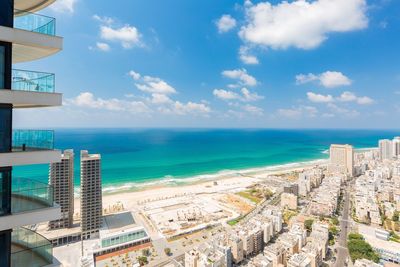 Panoramic view of sea against sky