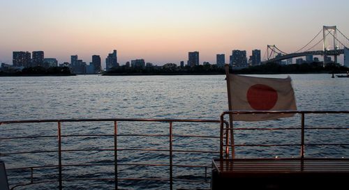 Cityscape at sunset