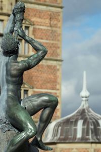 Low angle view of statue