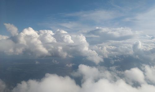 Low angle view of clouds in sky