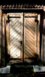 Old wooden door