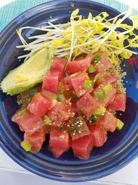 Close-up of salad in plate