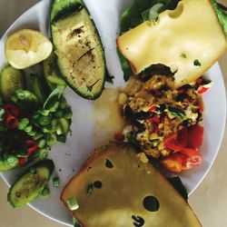 Close-up of served food