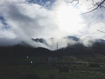 Scenic view of landscape against sky