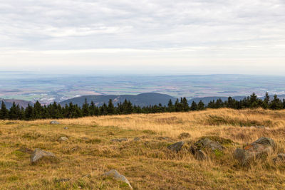 Scenic view of landscape against sky