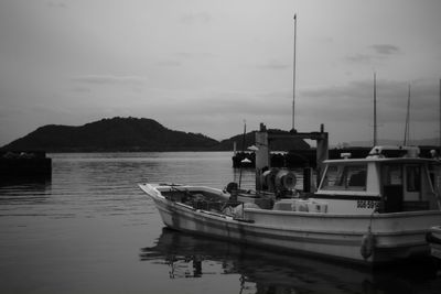 Boats in sea