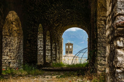 View of old ruin building