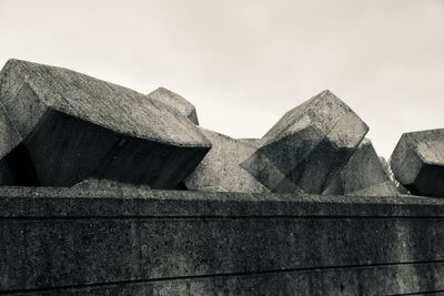 Low angle view of historic building against sky