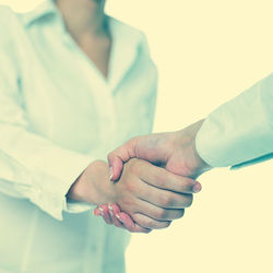 Close-up of hand holding hands