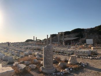 Old ruins against clear sky