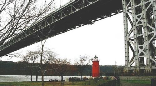 Bridge against clear sky