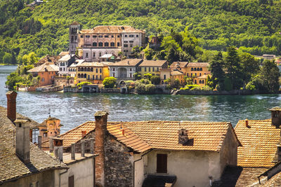 Orta san giulio piedmont on orta lake