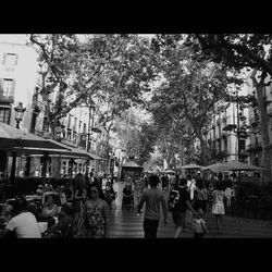 People on street in city