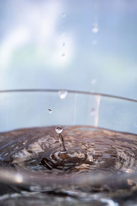 Close-up of water splashing