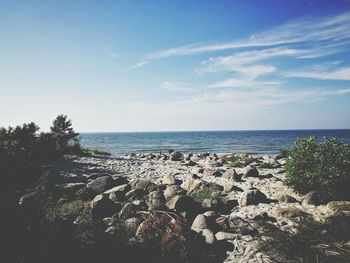 Scenic view of sea against sky