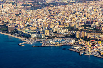 Aerial view of city