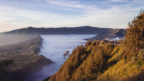 Sunrise view from mount bromo area