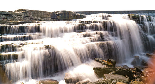 Panoramic view of waterfall