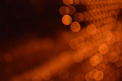 Defocused image of illuminated lights