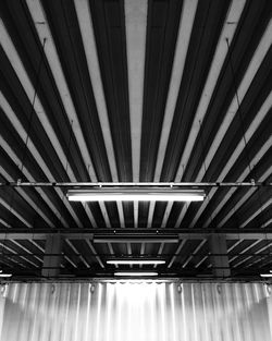 Low angle view of illuminated ceiling of building