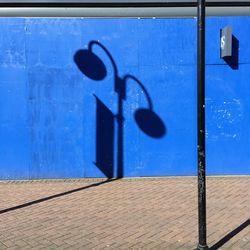 Close-up of blue door