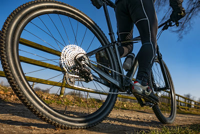 Cycling tour in a countryside