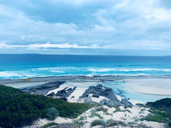 Scenic view of sea against sky