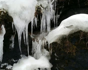 View of frozen water