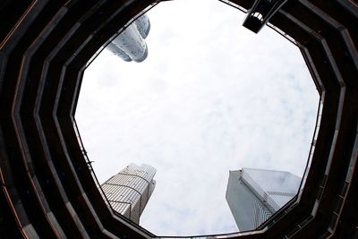 Low angle view of buildings against sky