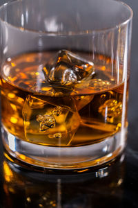 Close-up of drink in glass