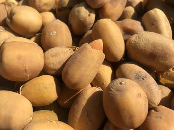 Full frame shot of eggs