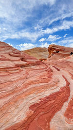 Scenic view of rocky mountains against sky