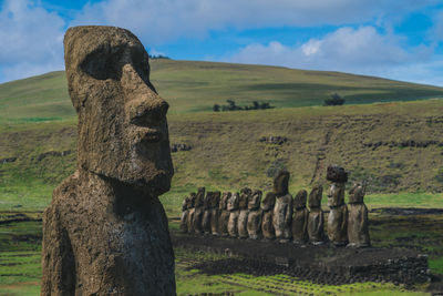 Moai in rapa nui