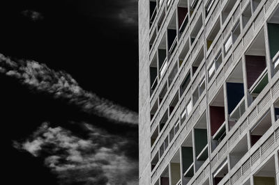 Low angle view of buildings against sky