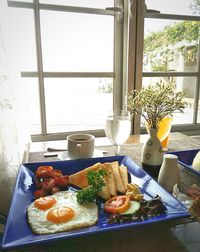 Food on table