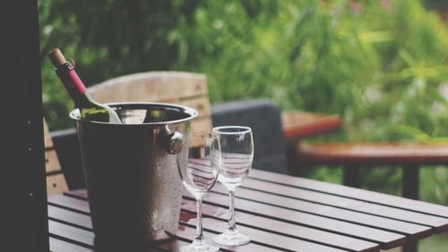 Close-up of drink on table