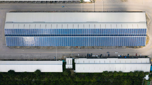 High angle view of airport