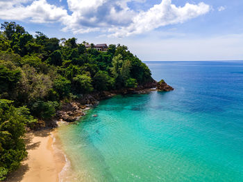 Scenic view of sea against sky